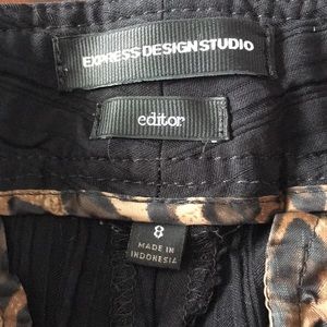 Express Design studio editor black pants Size 8
